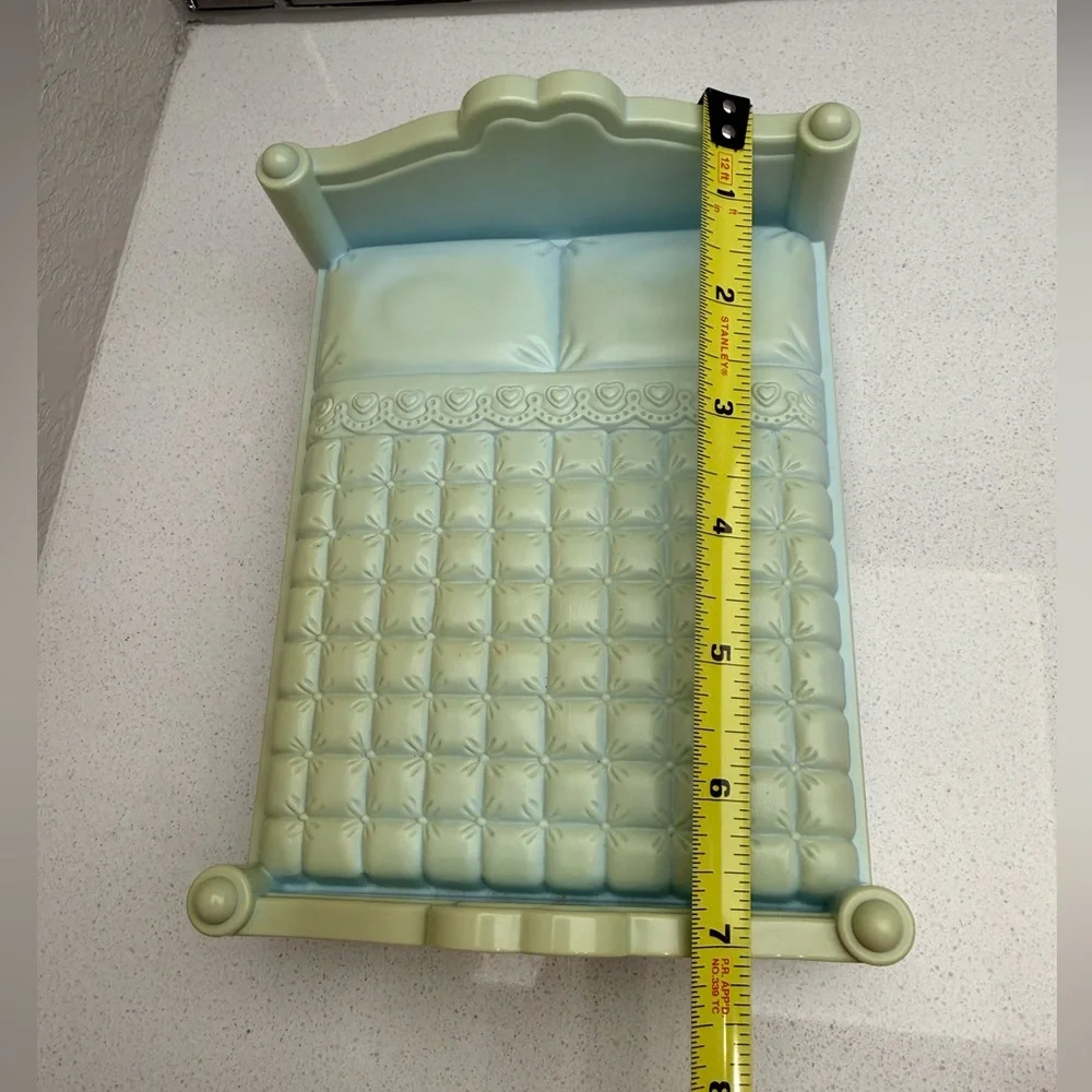 Vintage Playskool Victorian Dollhouse Double Bed 1991